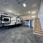 staircase and camper in shop unit